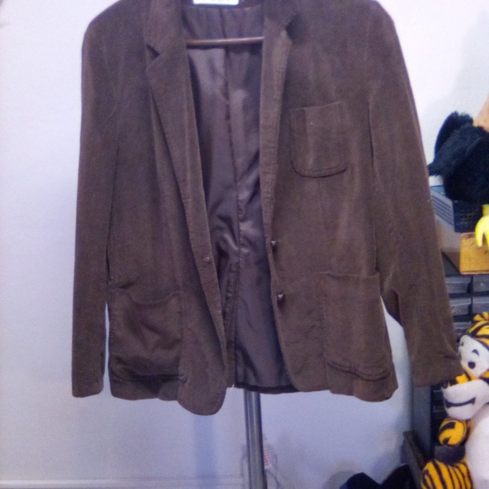 Changing Scene Brown Corduroy Jacket with Pockets